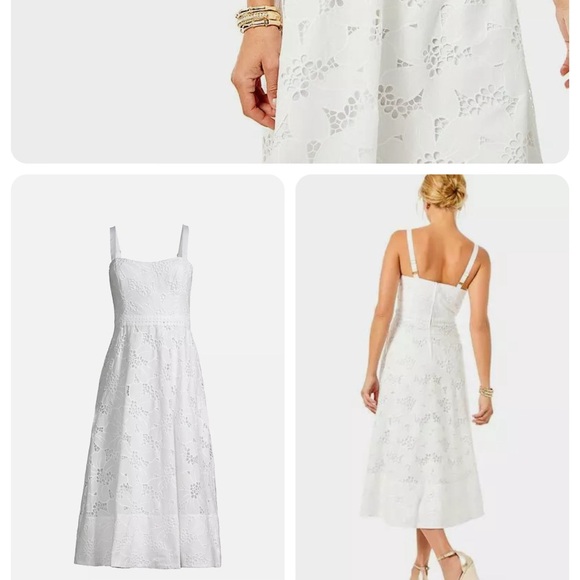 Lilly Pulitzer Fawn Eyelet Midi Dress - Picture 7 of 7